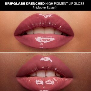 Morphe Dripglass Drenched High Pigment Lip Gloss In Color Mauve Splash
